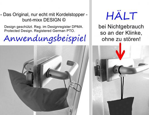 Türstopper an Klinke, BuntMixxDESIGN